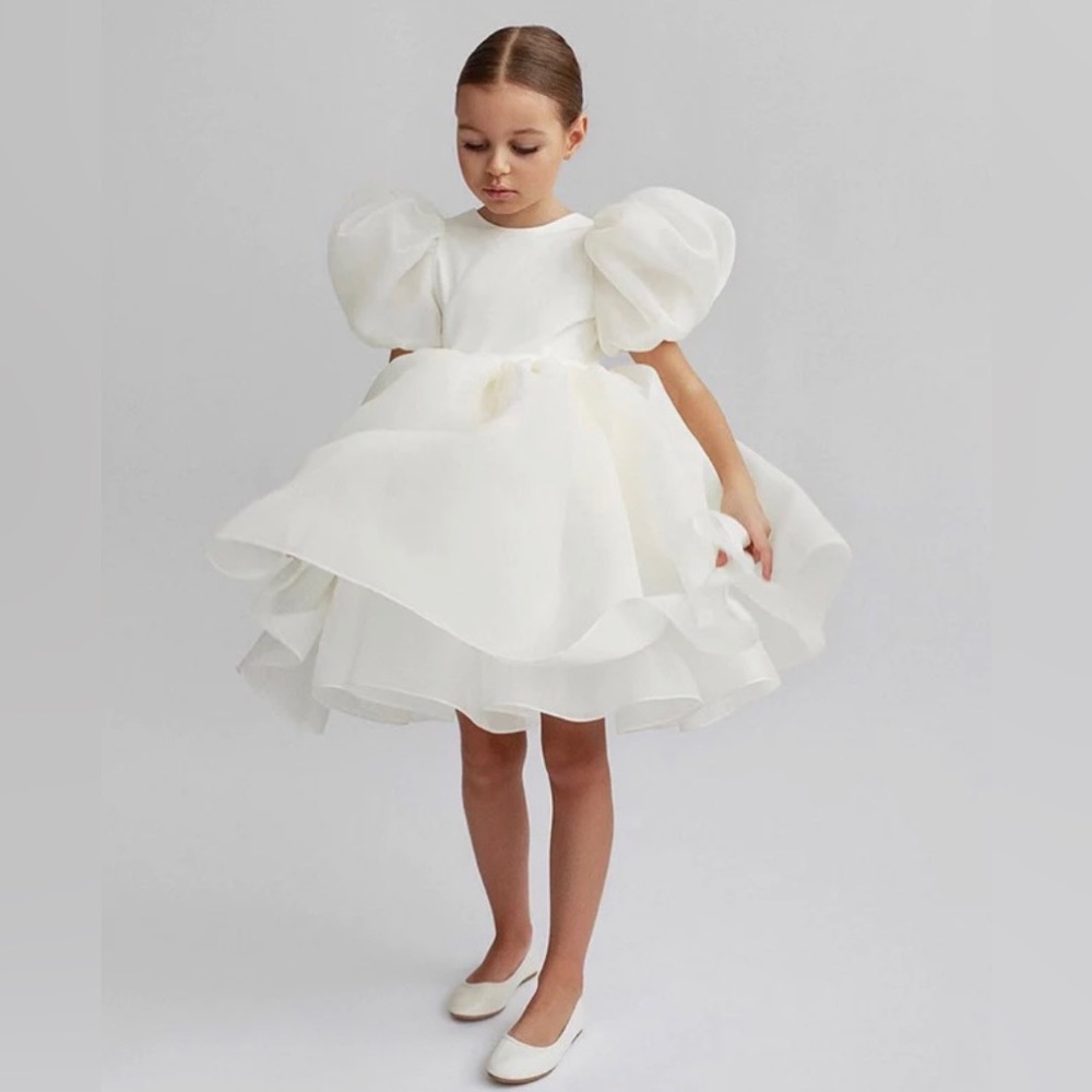 Flower girl dress white 4-5 years 110cm